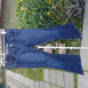 Women's jeans American Eagle size2 Big Bell no stretch low-rise